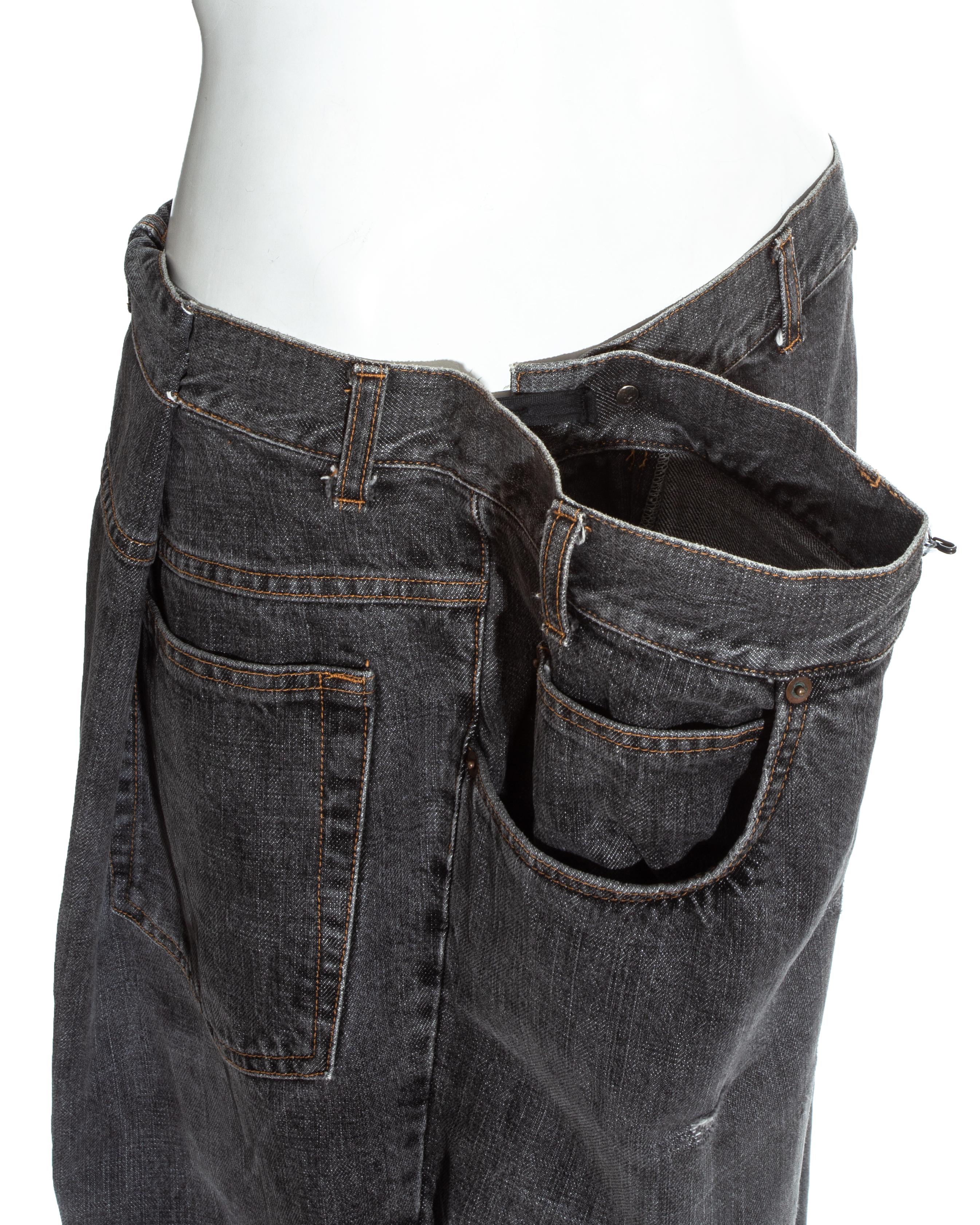 Margiela grey denim oversized size 78 jeans, fw 2000 at 1stDibs | fw ...