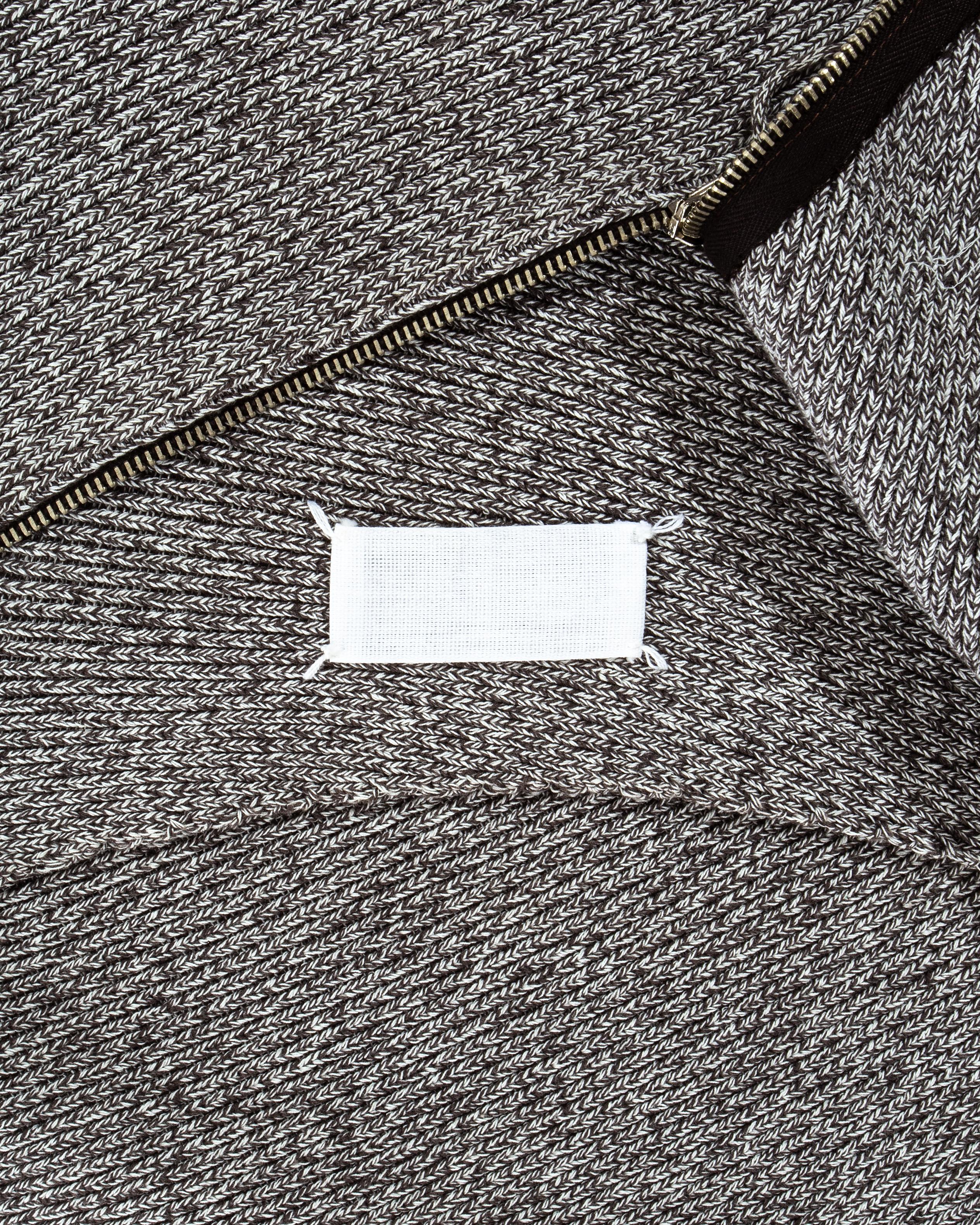 Margiela grey wool Miss Deanna bias cut zipper sweater vest, fw 1998 For Sale 4