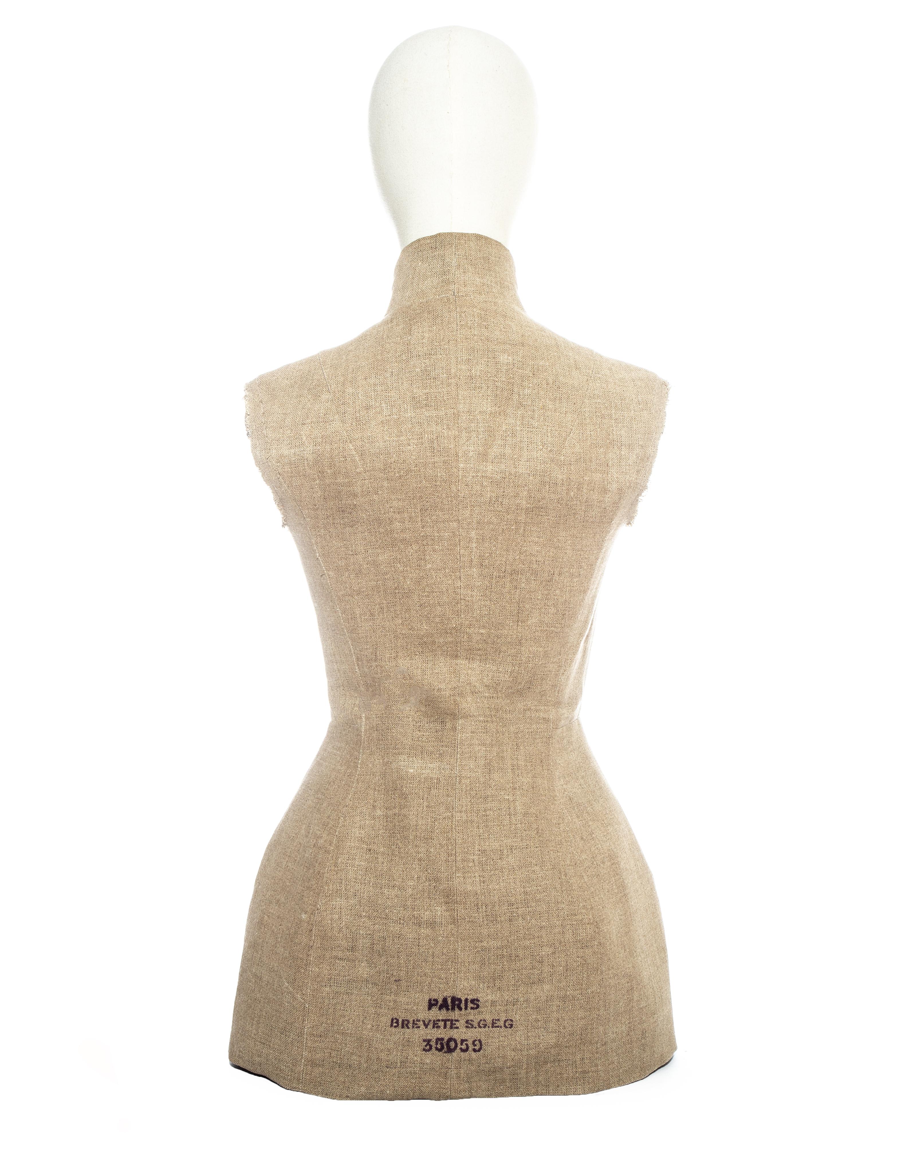 Margiela Linen Semi Couture Stockman Corset, fw 1997 For Sale 2