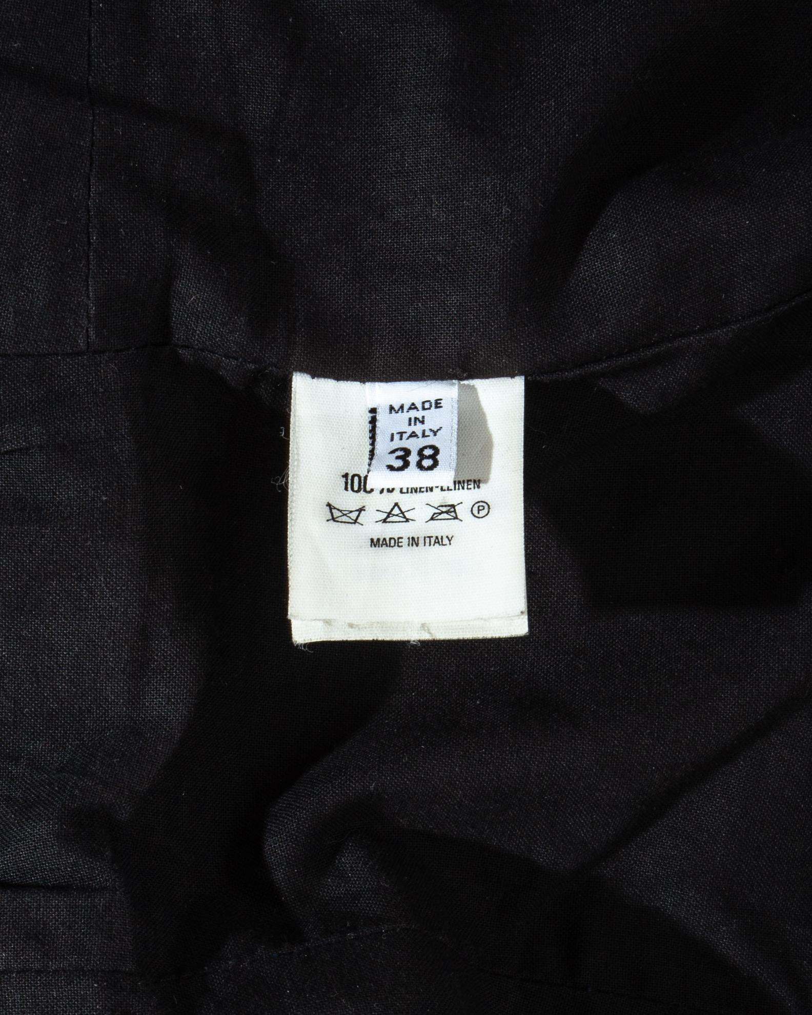 Margiela Linen Semi Couture Stockman Corset, fw 1997 For Sale 5
