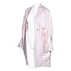 Margiela - Chemise plissée surdimensionnée en coton rose déconstruite, printemps-été 2001