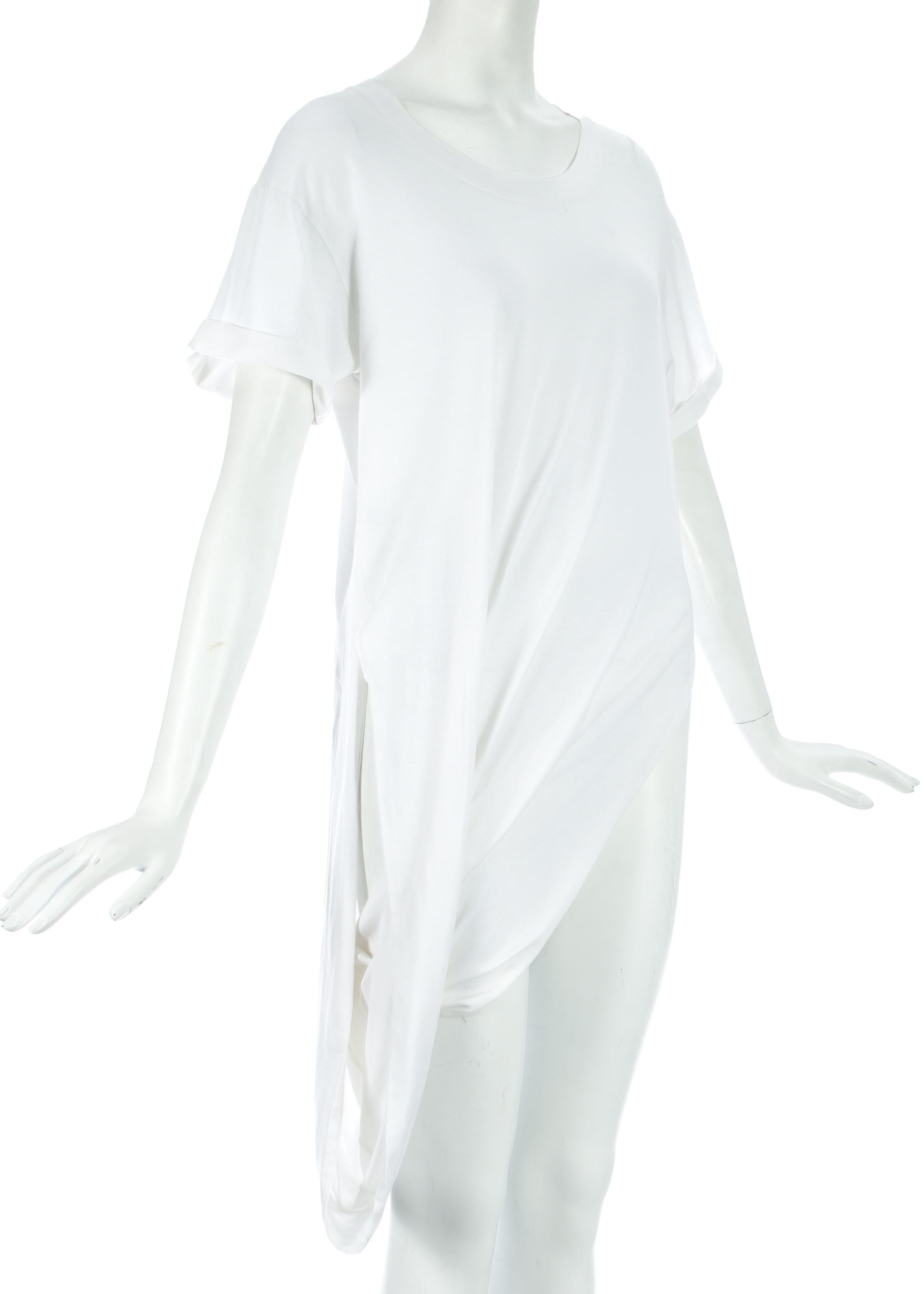 Margiela white cotton draped t-shirt

c. 2000s
