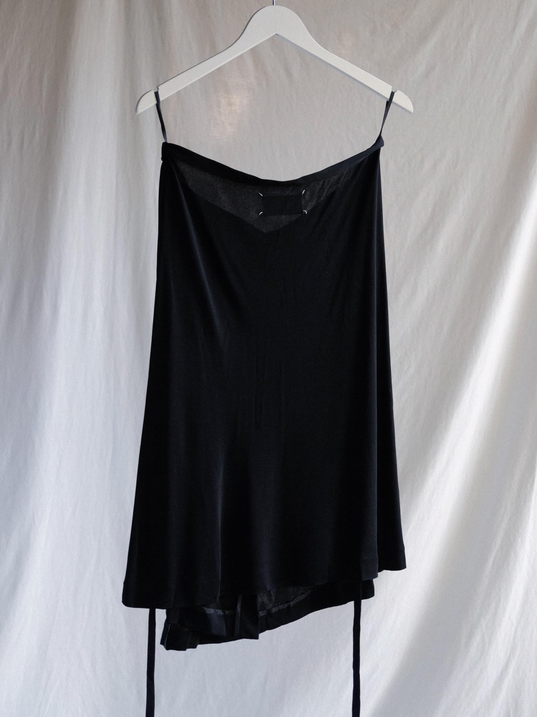 Margiela Wrap Skirt Black Line 4 Medium/One Size For Sale 1