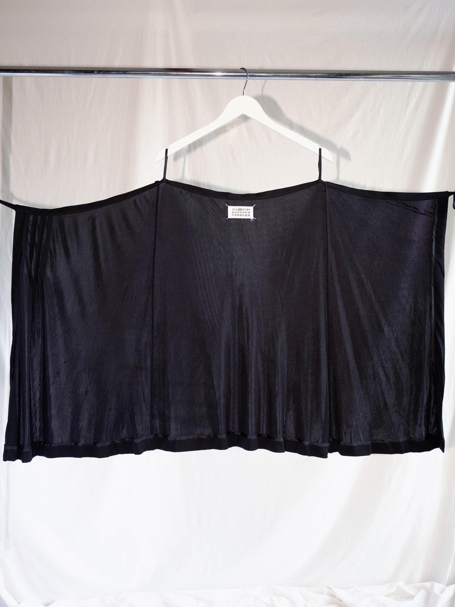 Margiela Wrap Skirt Black Line 4 Medium/One Size For Sale 2