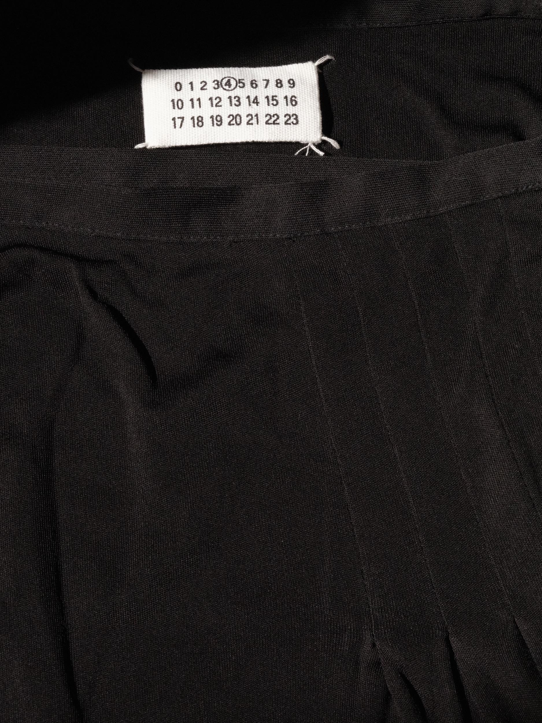Margiela - Jupe portefeuille noire, ligne 4, taille moyenne en vente 3