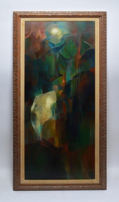 Vintage Modernist Abstract Composition by Margit Beck