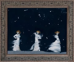 Brides à la nuit  N° 6, Collage, artiste américain, techniques mixtes, danse, romantique