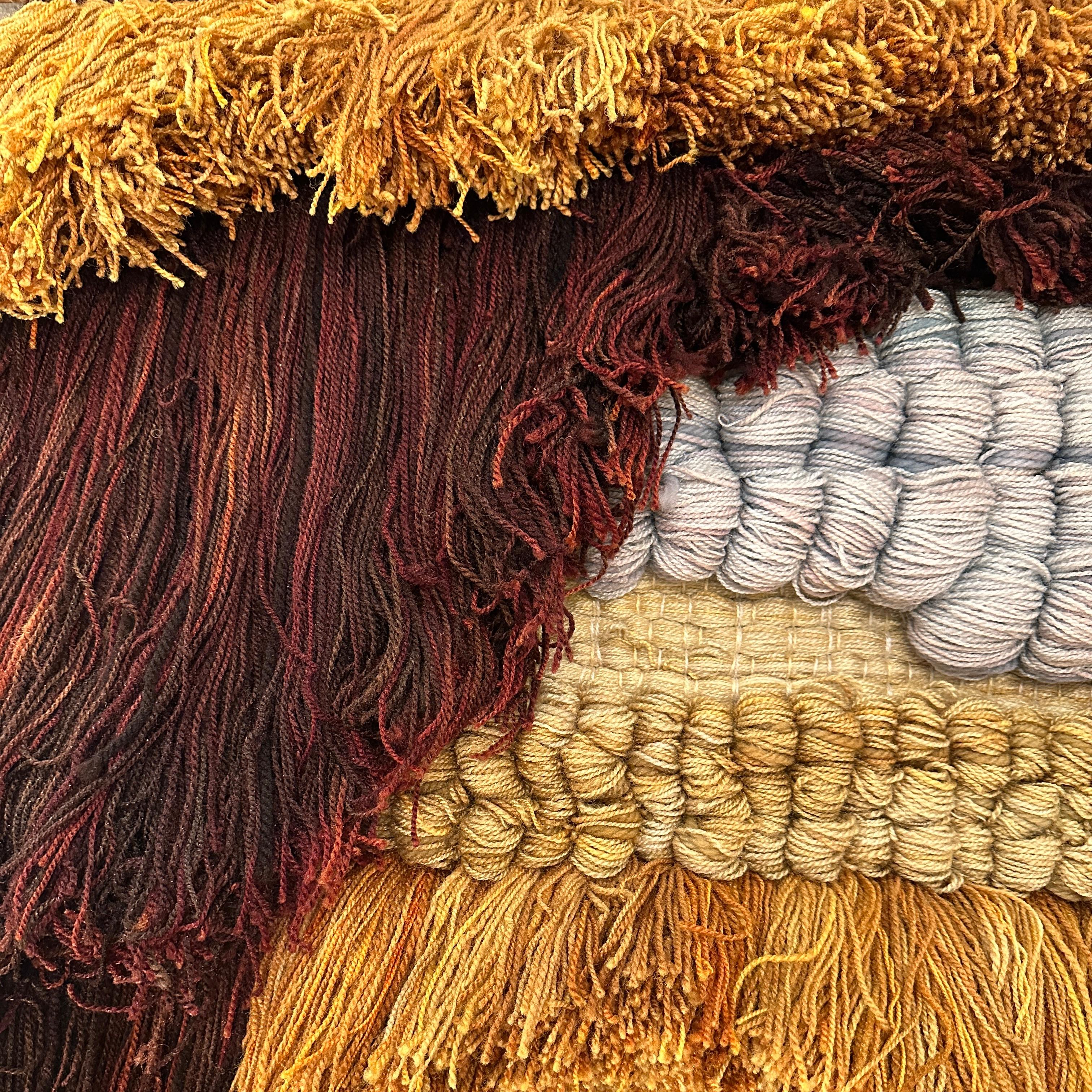 Hand-Woven Margo Farrin O’Connor for Ted Morris & Associates Large Fiber Art Wall Hanging