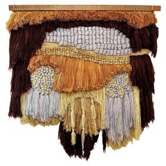 Retro Margo Farrin O’Connor for Ted Morris & Associates Large Fiber Art Wall Hanging