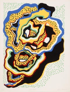 Vintage Heart Beat, Modern Screenprint by Margo Machida