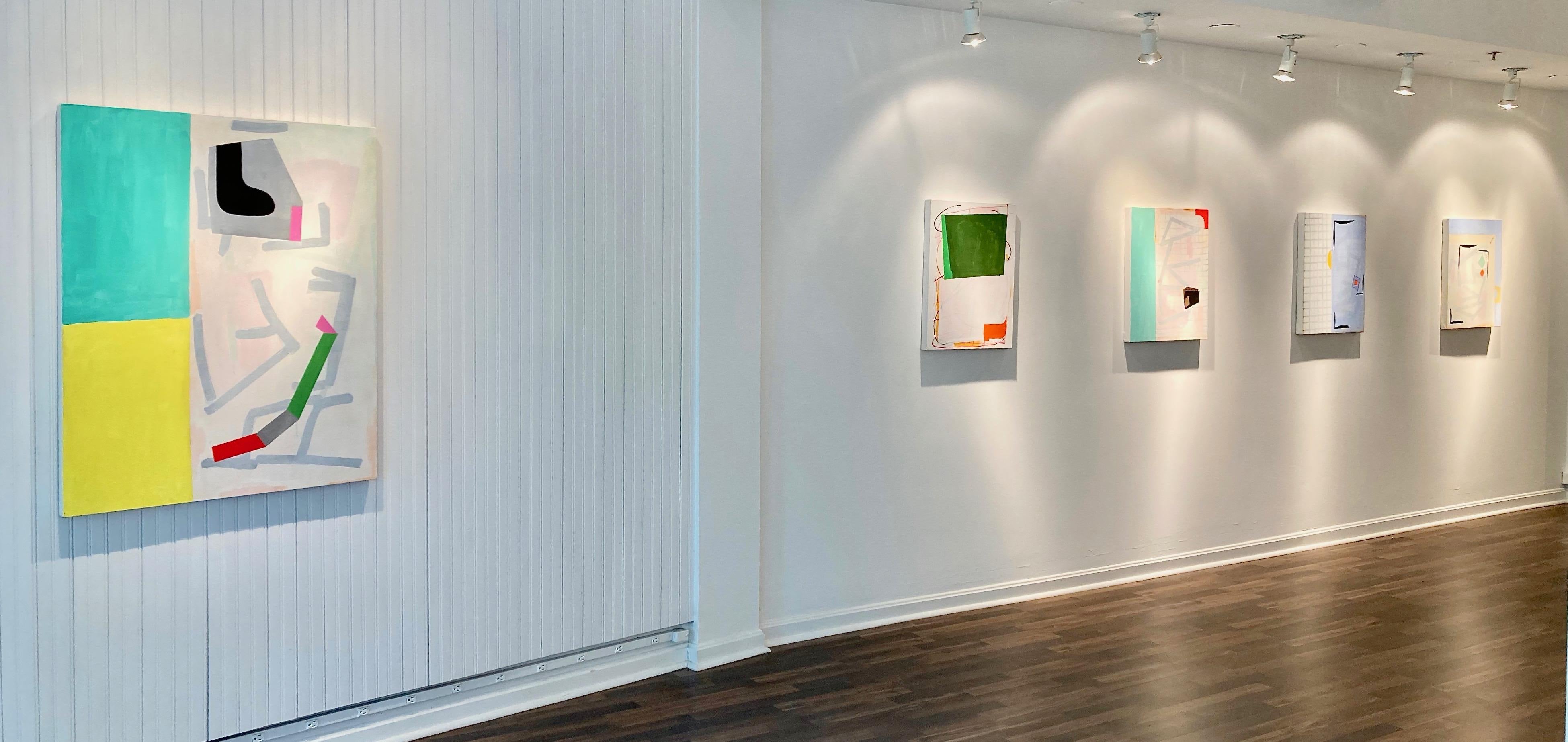 « Overview » - Matisse - Rose turquoise de qualité Calder « Playful/Sophisticated » abstrait  en vente 4