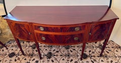 Margolis Federal Style Inlay Mahogany Buffet Sideboard Credenza Cabinet