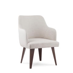 Chaise Greenapple, chaise Margot, cuir blanc, fabriquée à la main au Portugal