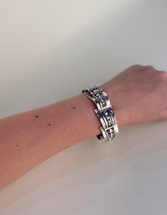 Margot de Taxco Sterling Silver Link Bracelet No. 5247