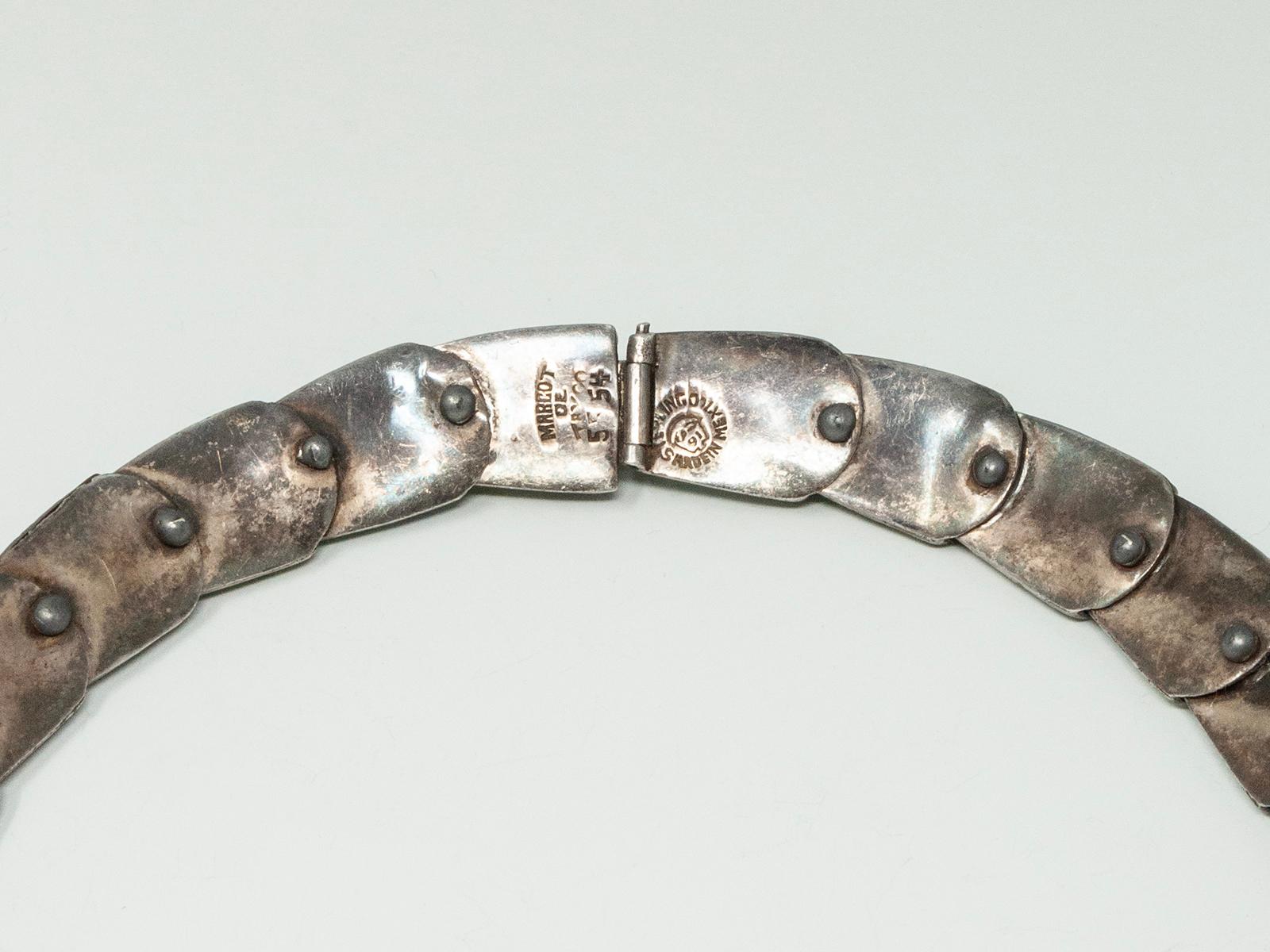 Margot De Taxco Collier serpent en argent et émail Pour femmes en vente
