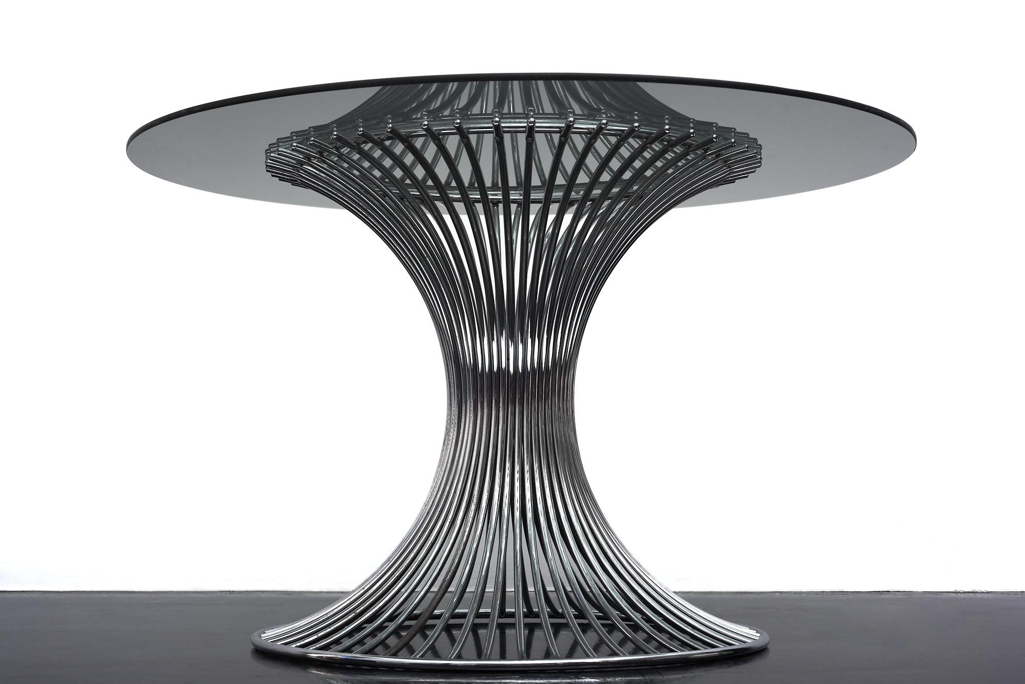 Space Age Margot dining table designed by Gastone Rinaldi for Roma, 1960s For Sale