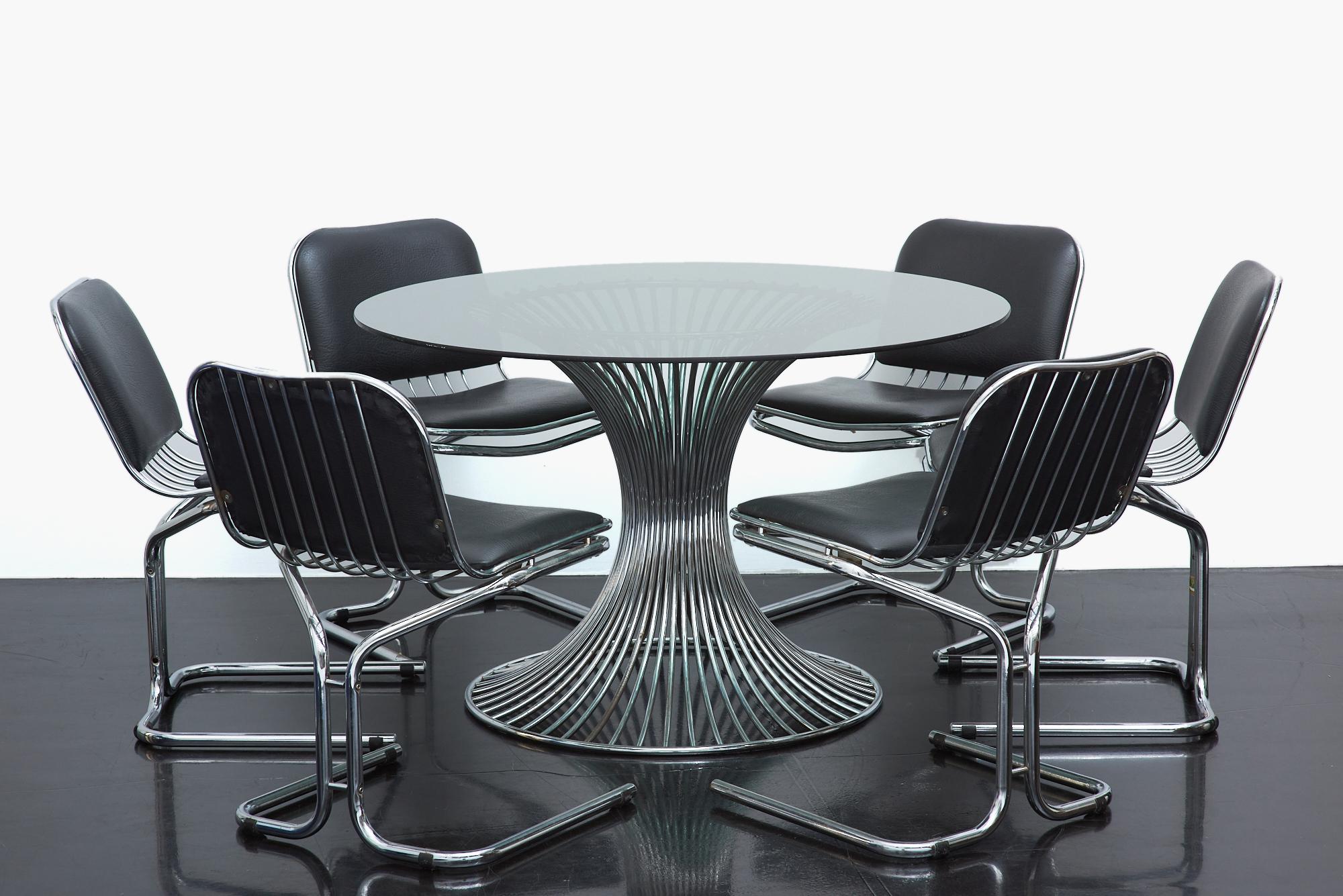 Margot dining table designed by Gastone Rinaldi for Roma, 1960s In Good Condition For Sale In Athens, Attiki