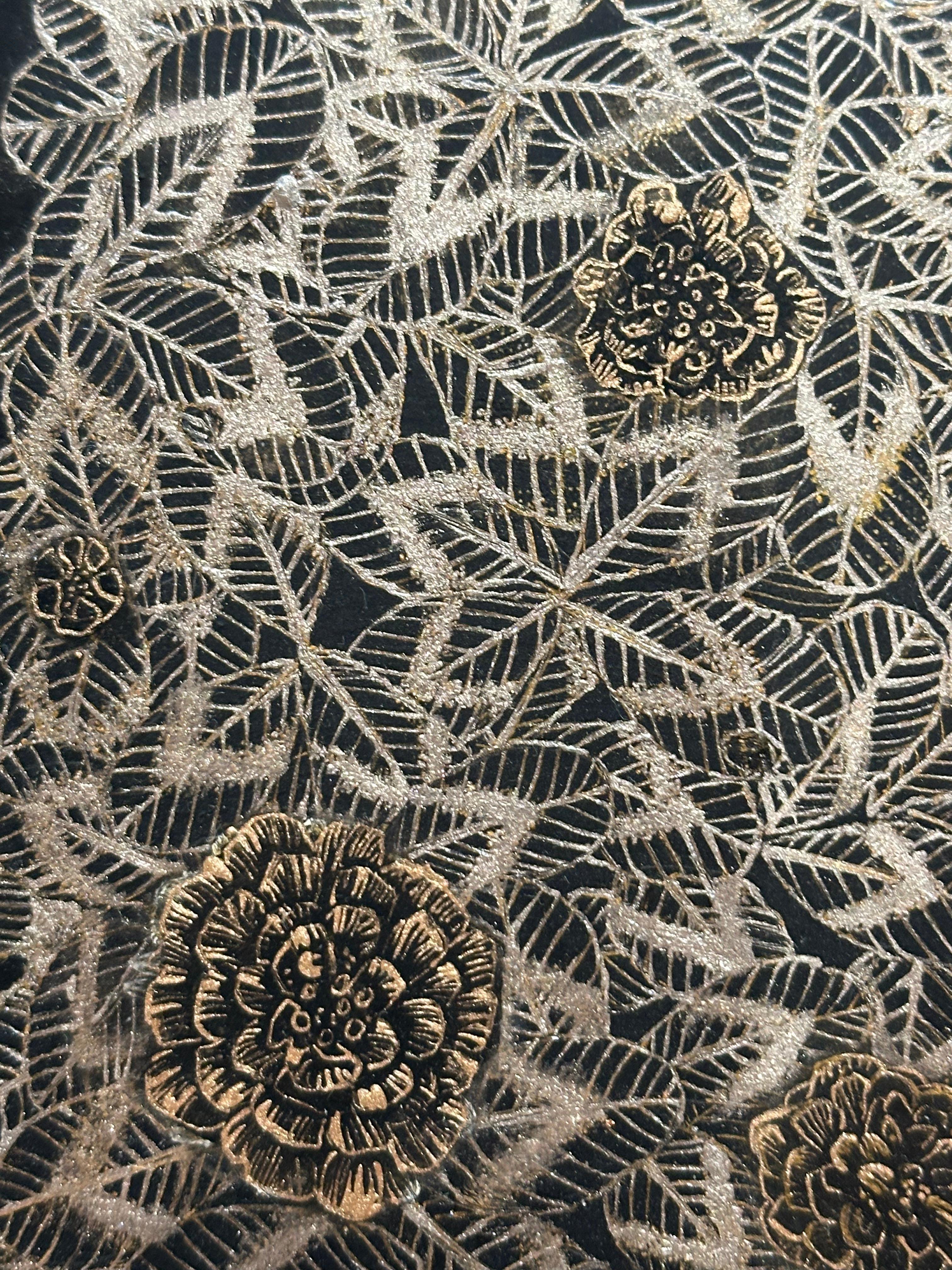 Kleeblatt Drei - Metallisch Silber Klee Pflanze Blätter Blumen, 2024 im Angebot 2