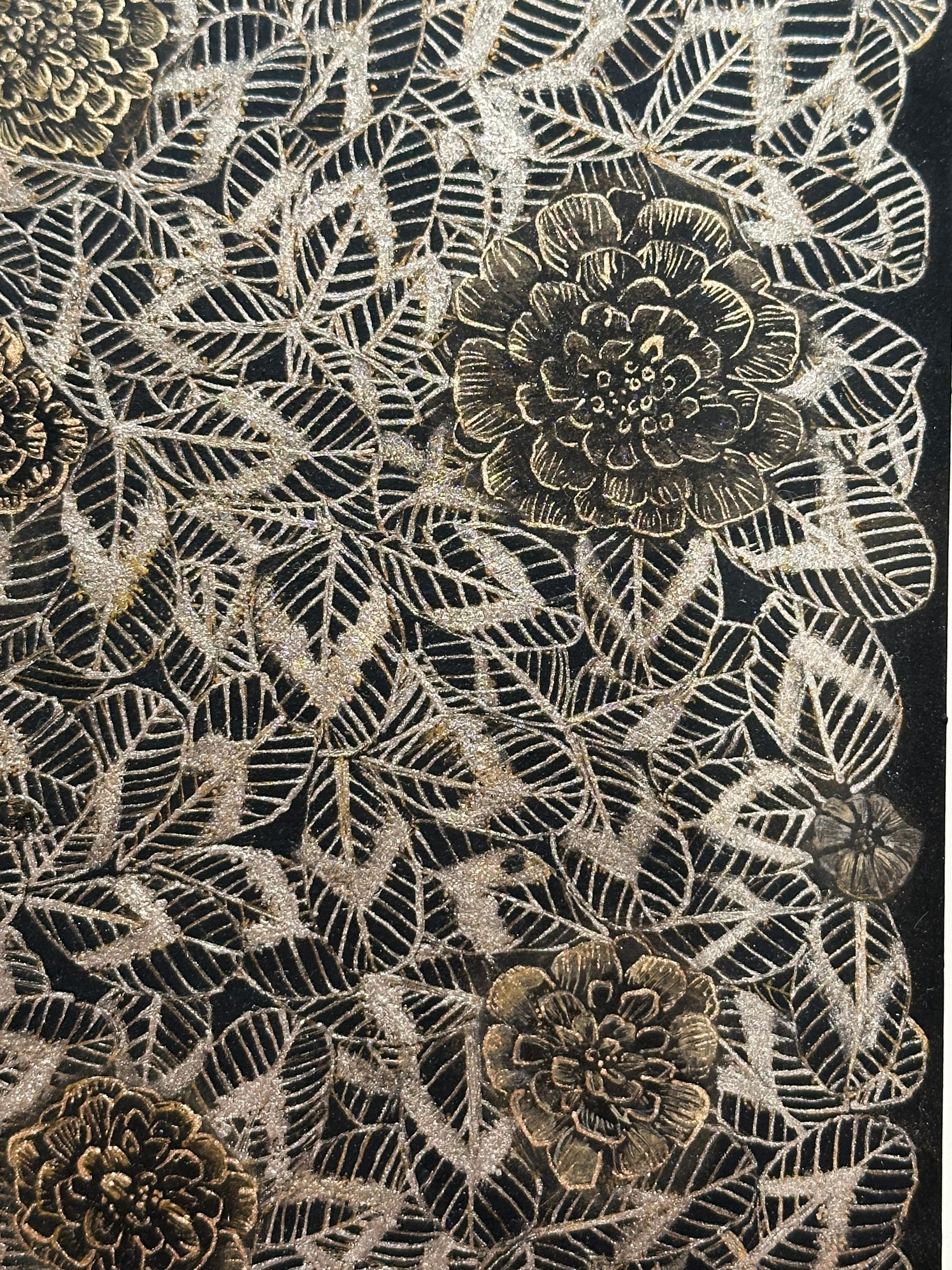 Kleeblatt Drei - Metallisch Silber Klee Pflanze Blätter Blumen, 2024 im Angebot 3