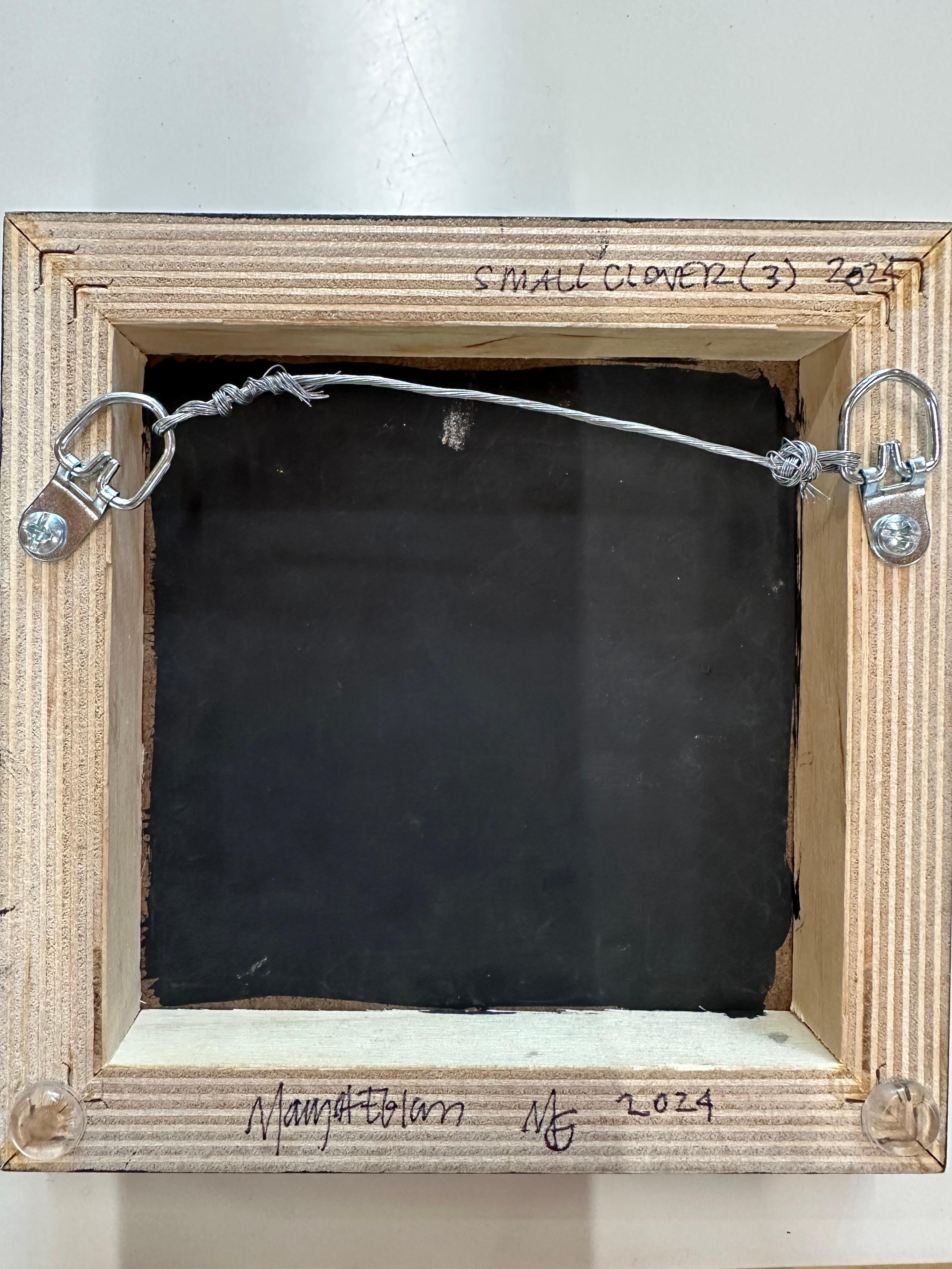 Kleeblatt Drei - Metallisch Silber Klee Pflanze Blätter Blumen, 2024 im Angebot 4