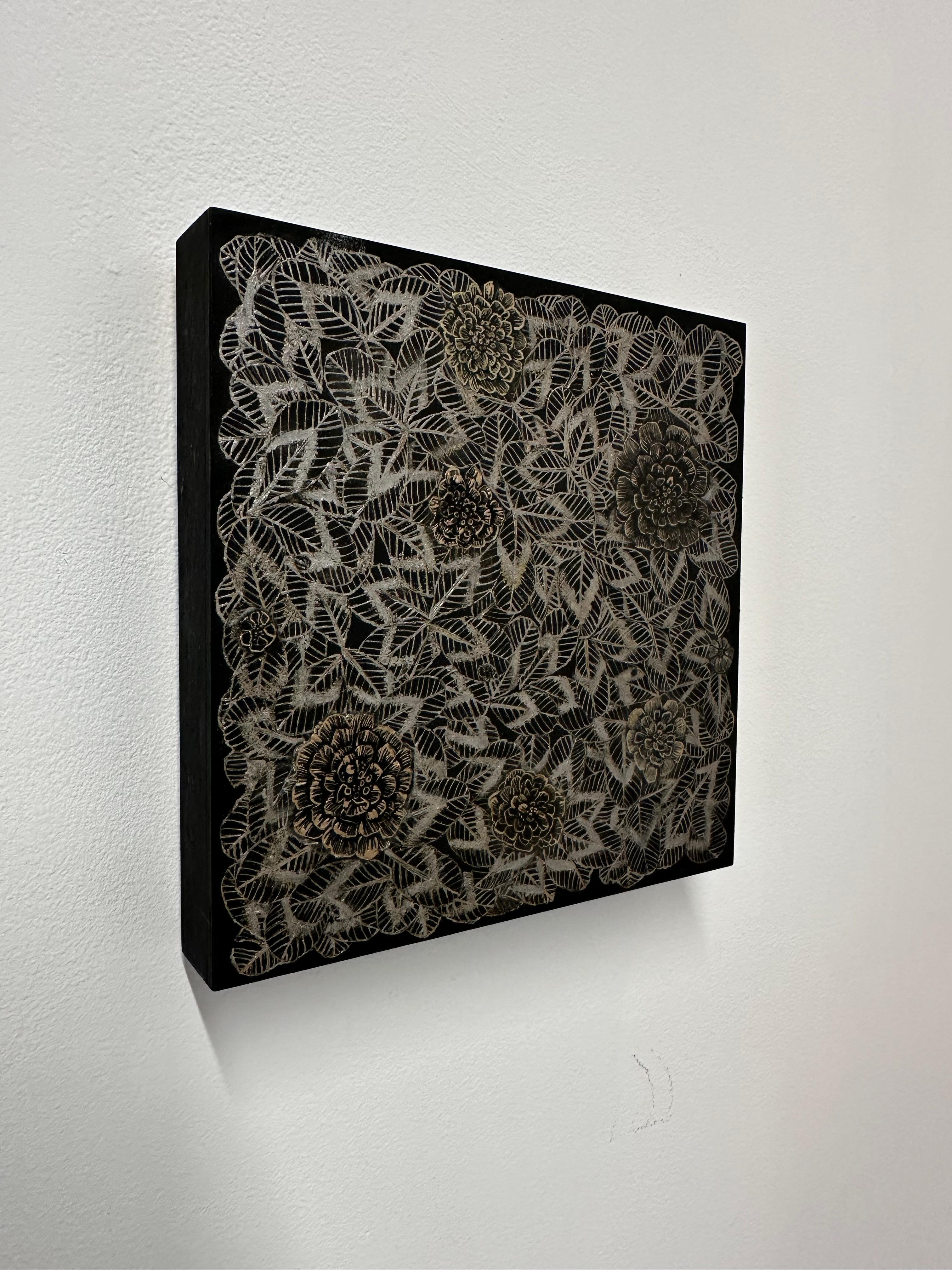 Kleeblatt Drei - Metallisch Silber Klee Pflanze Blätter Blumen, 2024 im Angebot 5