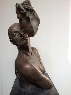 Anima Animus Bronze Sculpture Contemporary Connected Connection In Stock