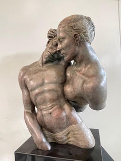 Sculpture en bronze « Awareness » représentant des nus, mythologie en stock 