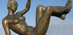 De Gave The Gift, Große Bronzeskulptur, klassische zeitgenössische Mythologie