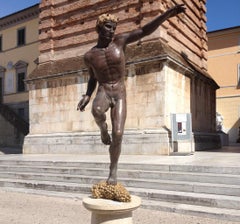 Dionysisch Große Bronzeskulptur Mythologie Klassisch Zeitgenössische Kunst