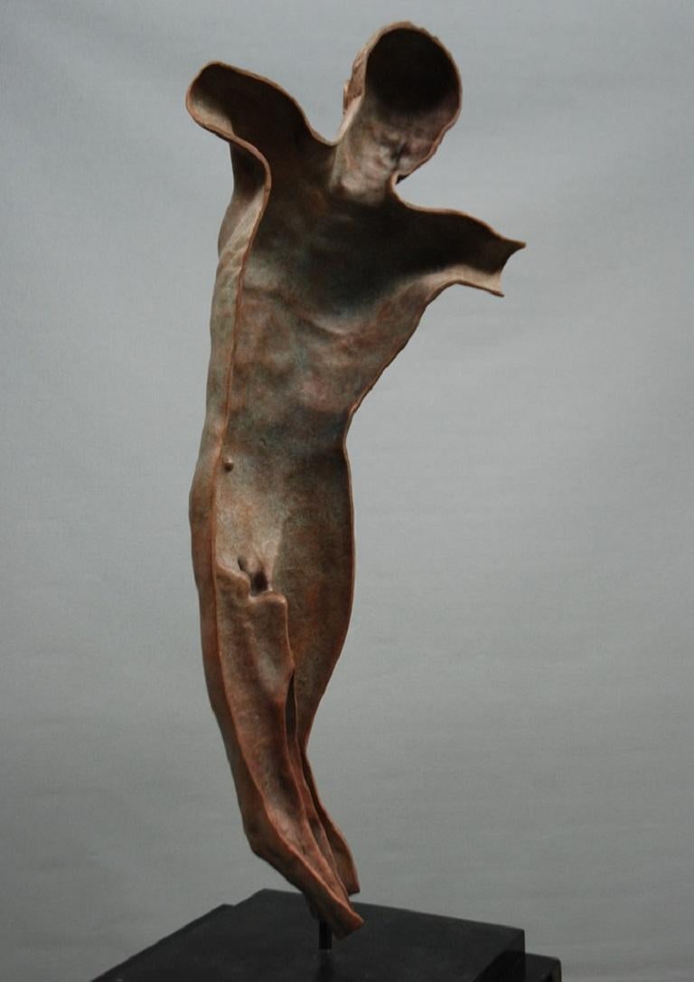 Duality of Vision - Sculpture en bronze - Art contemporain classique - Or Nude Sculpture par Margot Homan