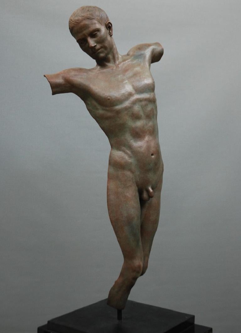 Margot Homan Nude Sculpture – Dualität der Vision Bronzeskulptur Klassische zeitgenössische Kunst