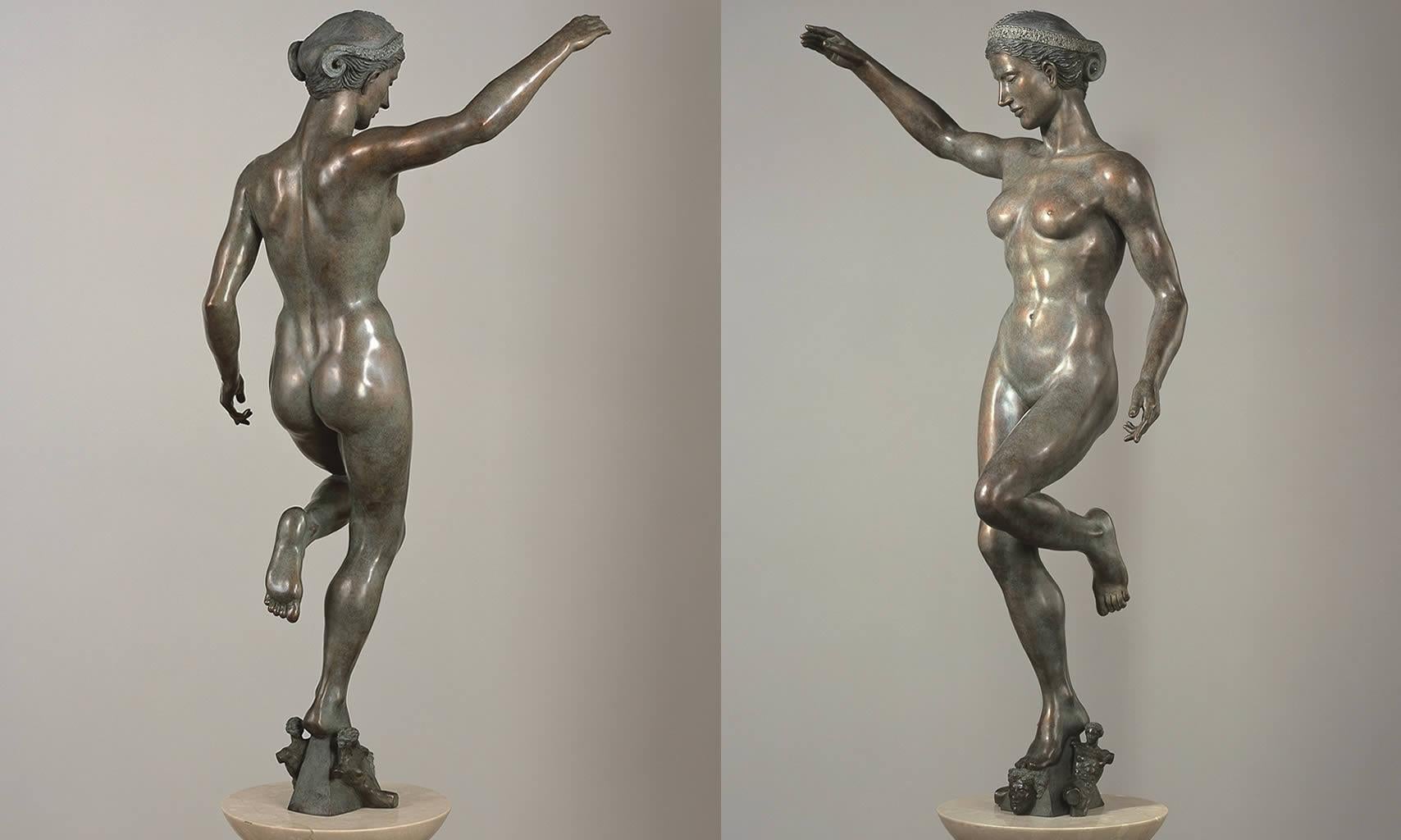 Margot Homan Figurative Sculpture - Ekstase Ectasy Bronze Sculpture Contemporary Classic Art 