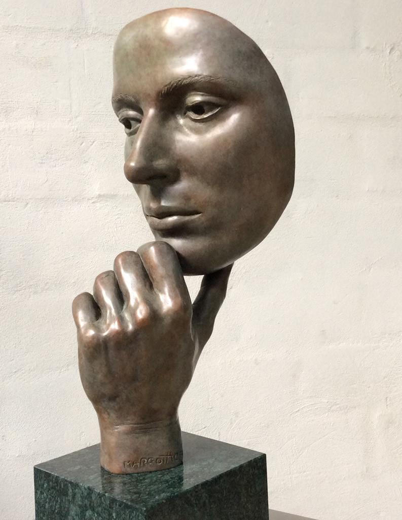 Margot Homan Figurative Sculpture - La Notte The Night Bronze Sculpture Mythology Classic Contemporary