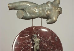 Sculpture en bronze Mat mythologie classique contemporaine