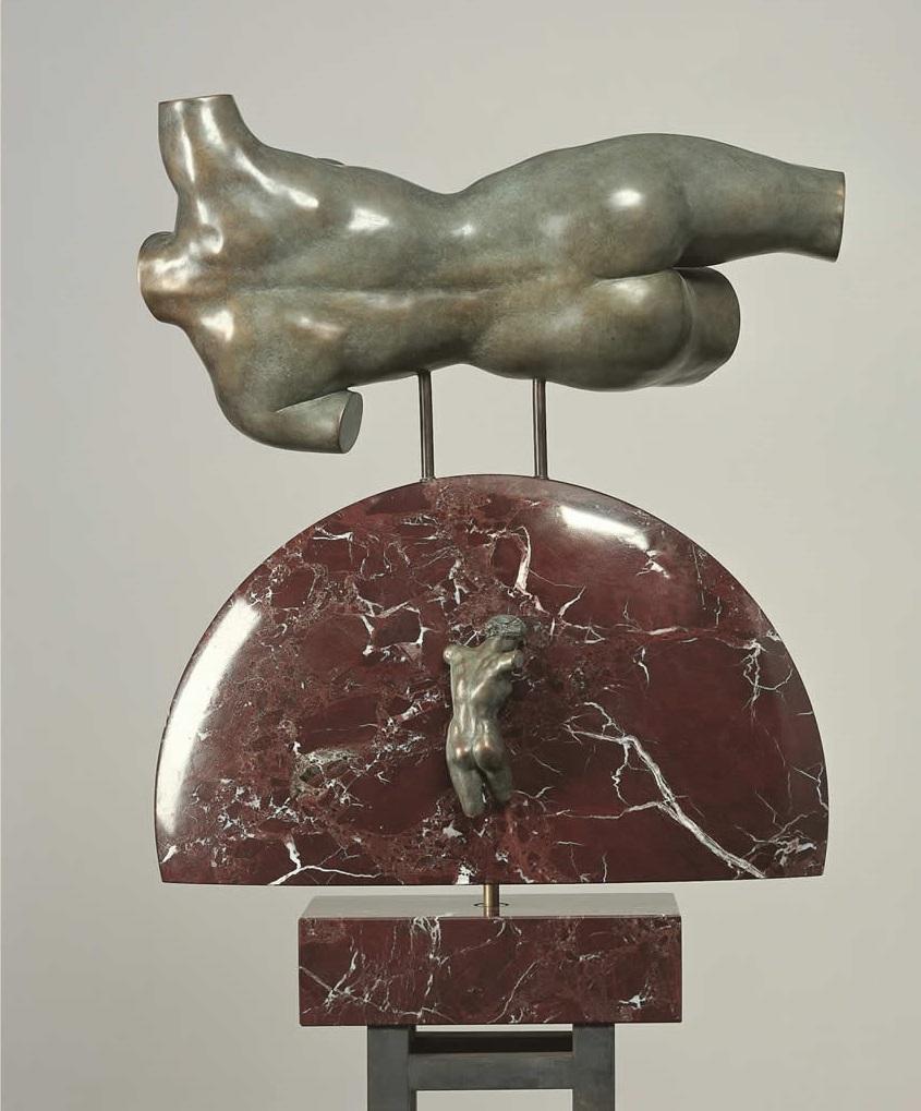 Mat-Bronze-Skulptur Zeitgenössische klassische Mythologie im Angebot 1