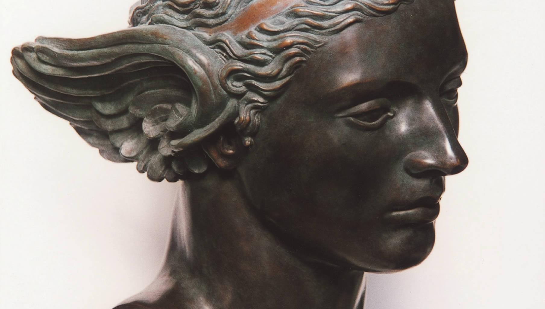 Psyche Bronze-Skulptur Mythologie Klassische Zeitgenössische Psyche – Sculpture von Margot Homan