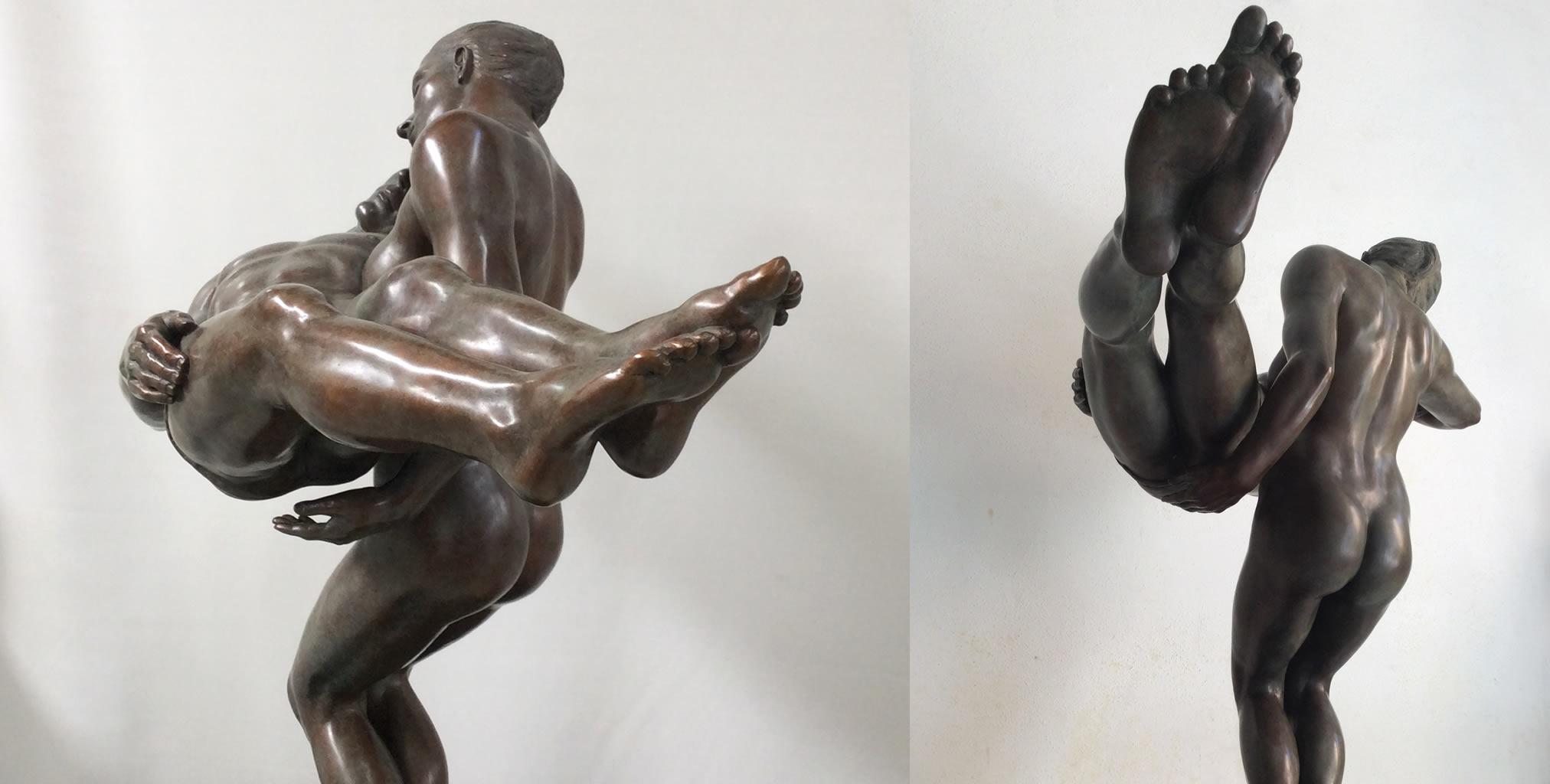 Stages of Self Bronze Sculpture Mythology Classic Contemporary Nude Female  For Sale 3
