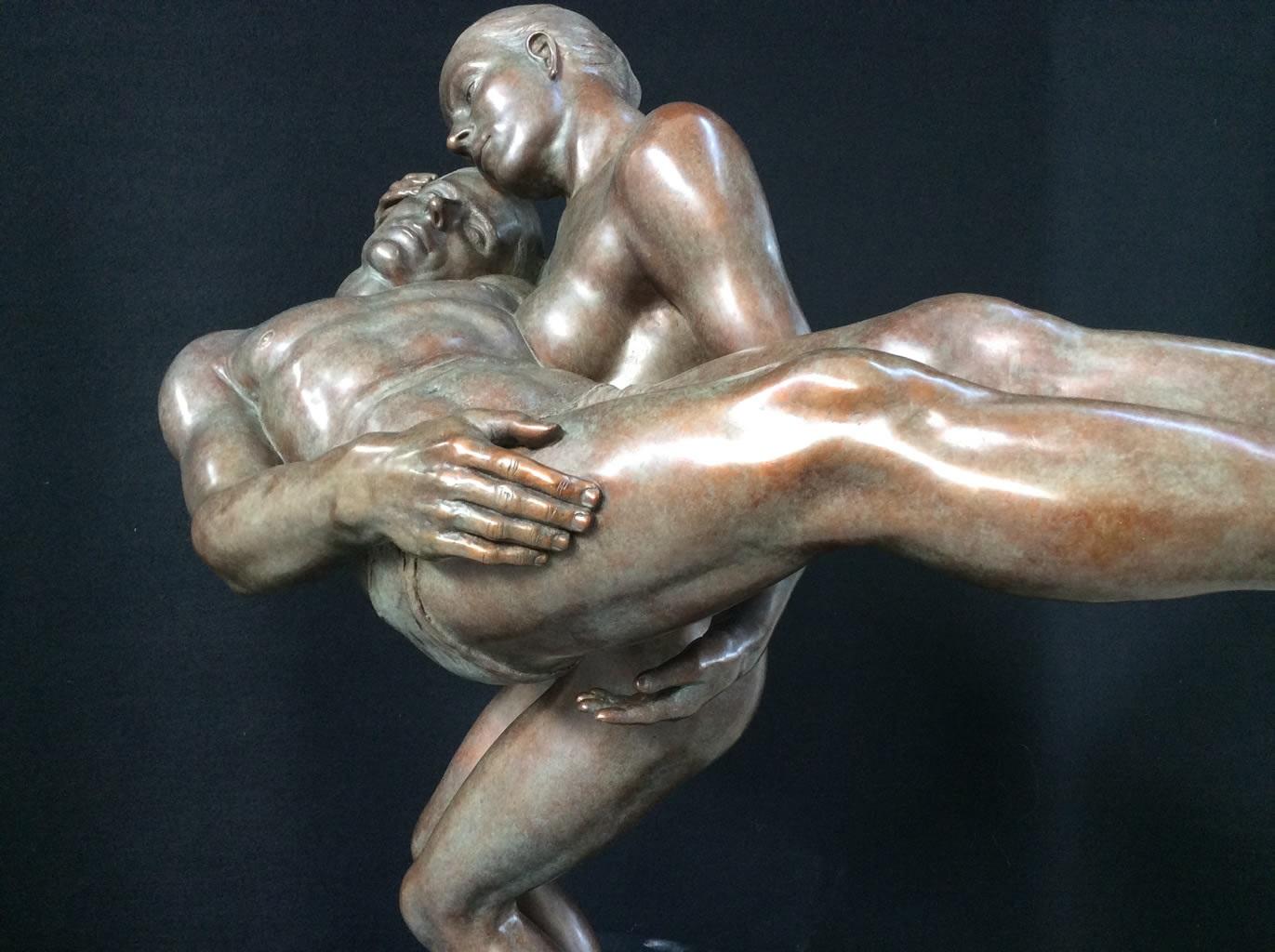 Figurative Sculpture de Margot Homan - Etapas del Yo Escultura de Bronce Mitología Clásica Contemporánea Mujer Desnuda