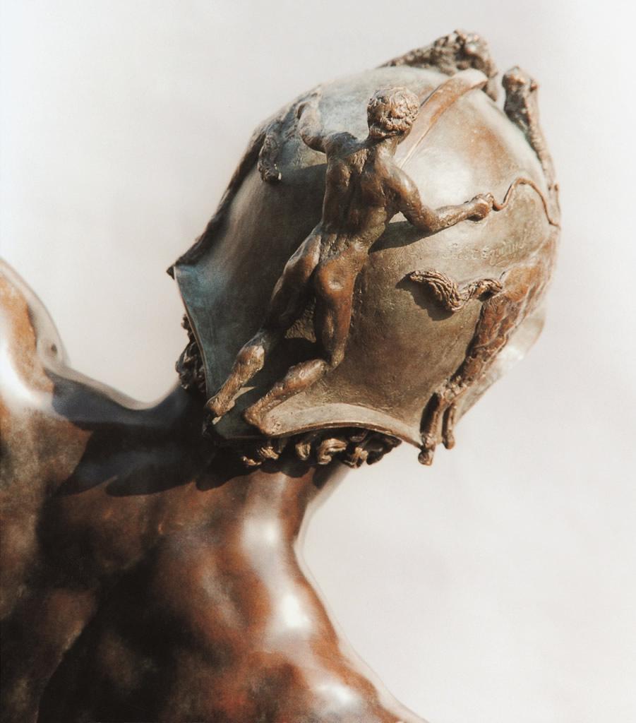 Scultura in bronzo Tempus Nudo Maschile Mitologia Classico Contemporaneo 1