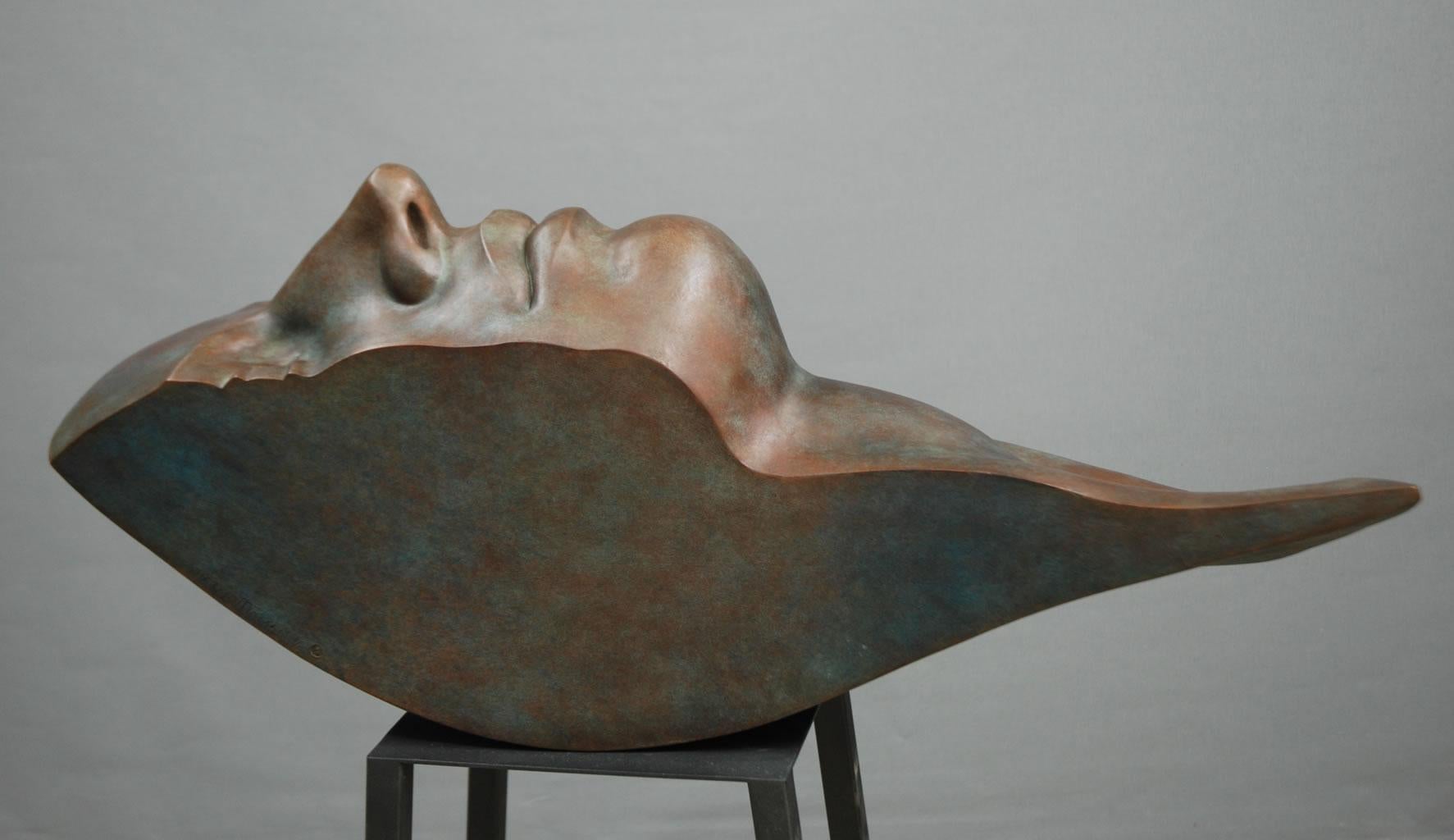 Margot Homan Figurative Sculpture - Titan Bronze Sculpture Big Mythology Classic Contemporary Head Portrait