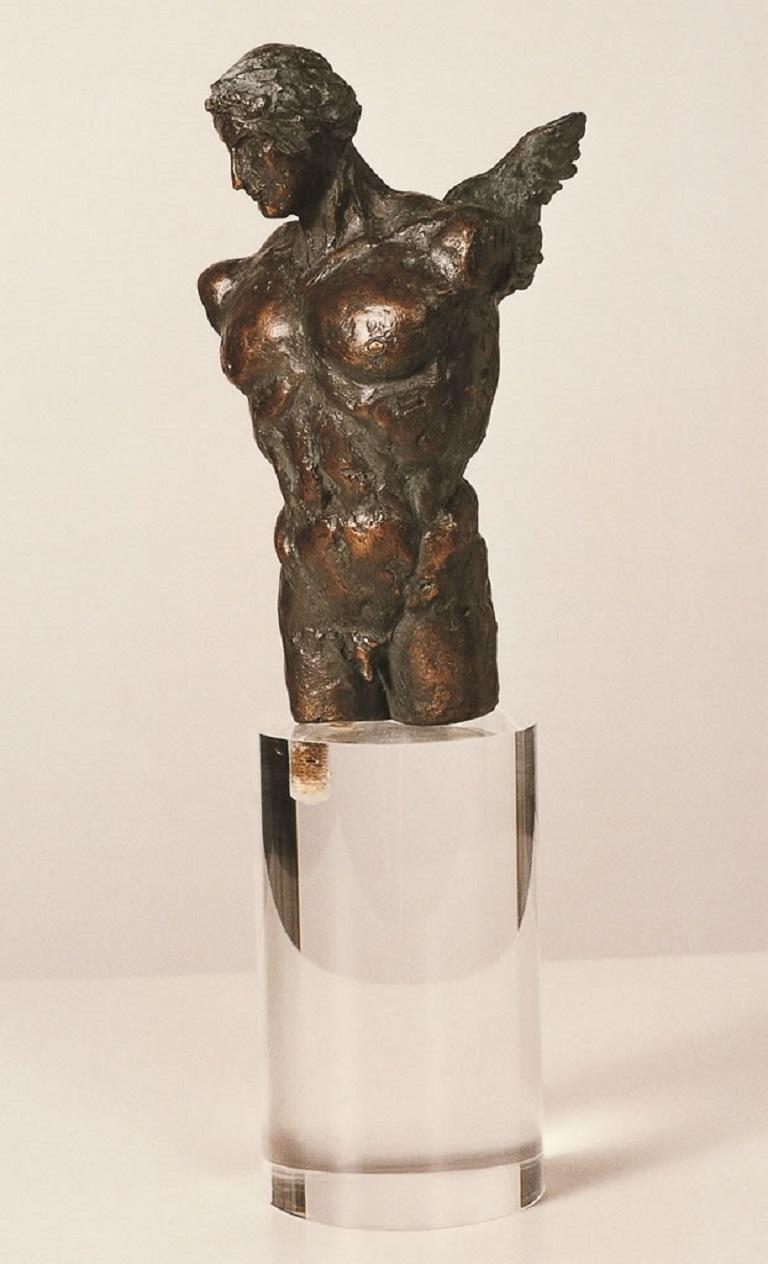Margot Homan Nude Sculpture - Torsje Small Torso Bronze Sculpture Mythology Classic Contemporary Nude Male 