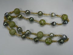 Margot McKinney Südseeperle:: Edelstein-Diamant-Halskette "Carnival Collection"