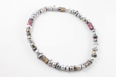 Margot McKinney "Tribal Chic Collection" Necklace Pearls Sapphires Tourmalines