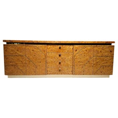 Margot Sideboard in burl veneer by Gianluigi Gorgoni for Fratelli Turri, 1980s