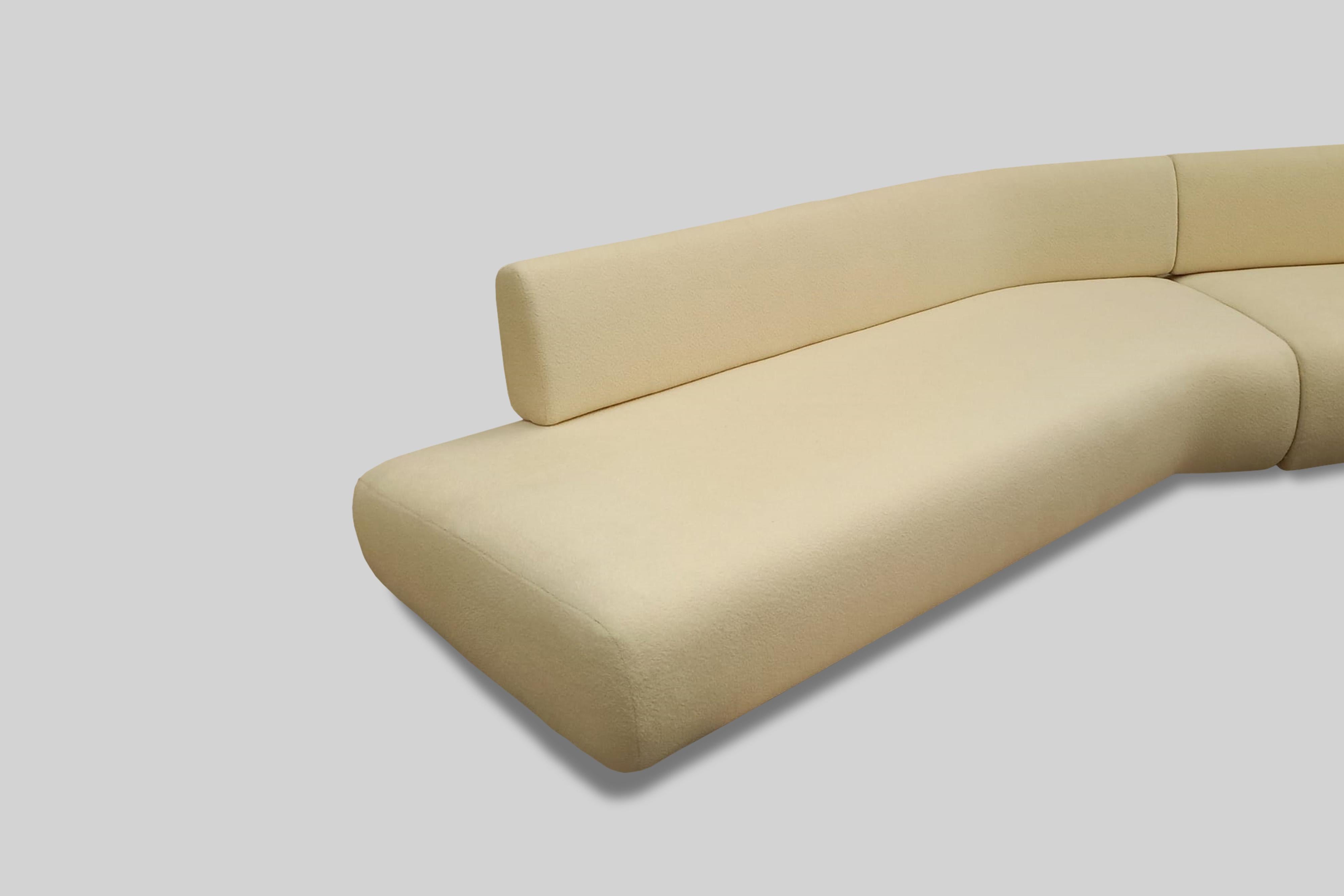Margot V Sectional sofa in fabric and Brass Base by Alexander Diaz Anderson

Module 1:
L 229.1cm/90.1”
W 101.2cm/39.8”

Module 2:
L 266.3cm/104.8”
W 101.2cm/39.8”

Priced for Grade A Fabric.