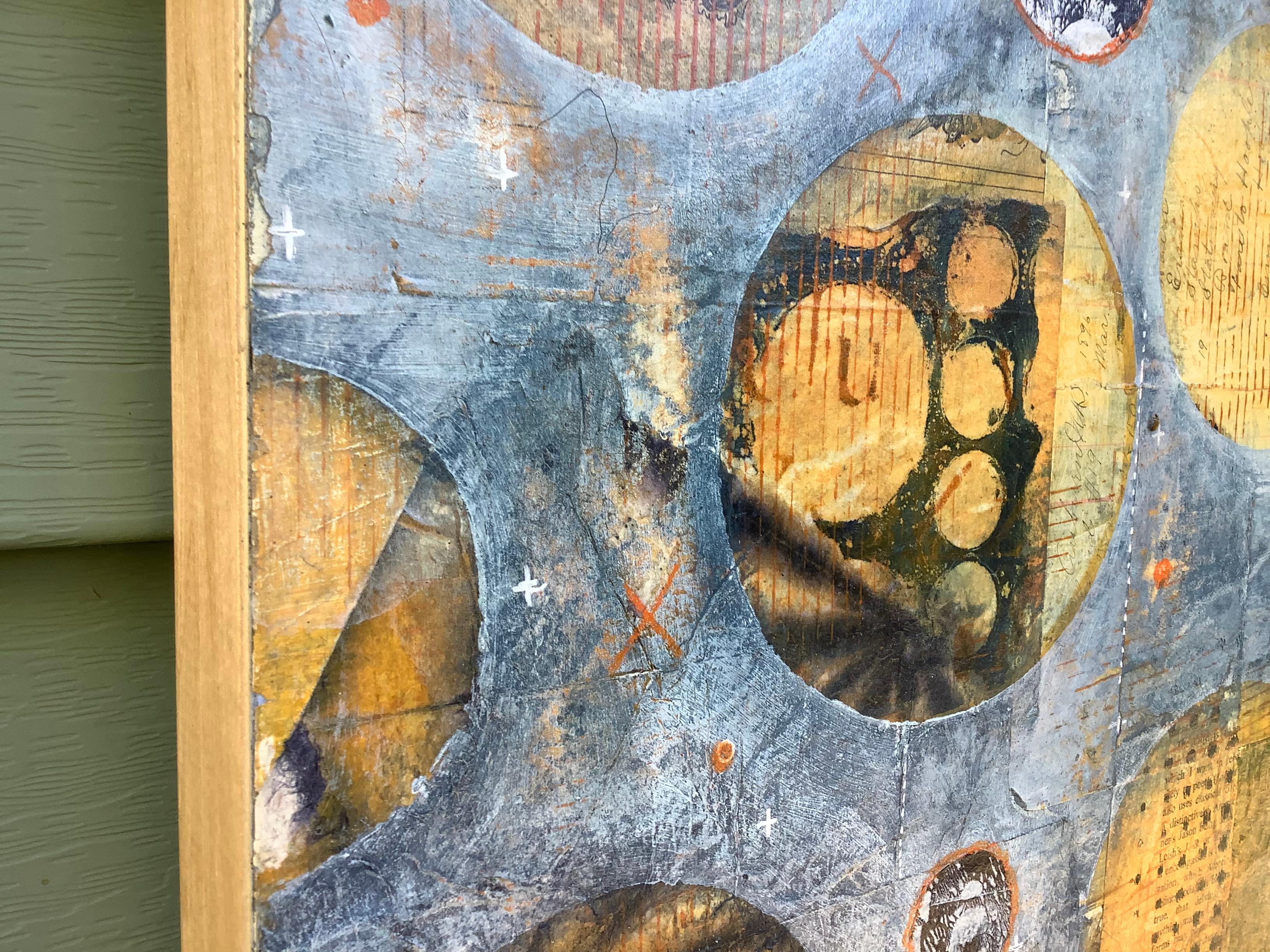 I pianeti si stanno allineando, pittura astratta - Mixed Media Art Astratto di Margriet Hogue