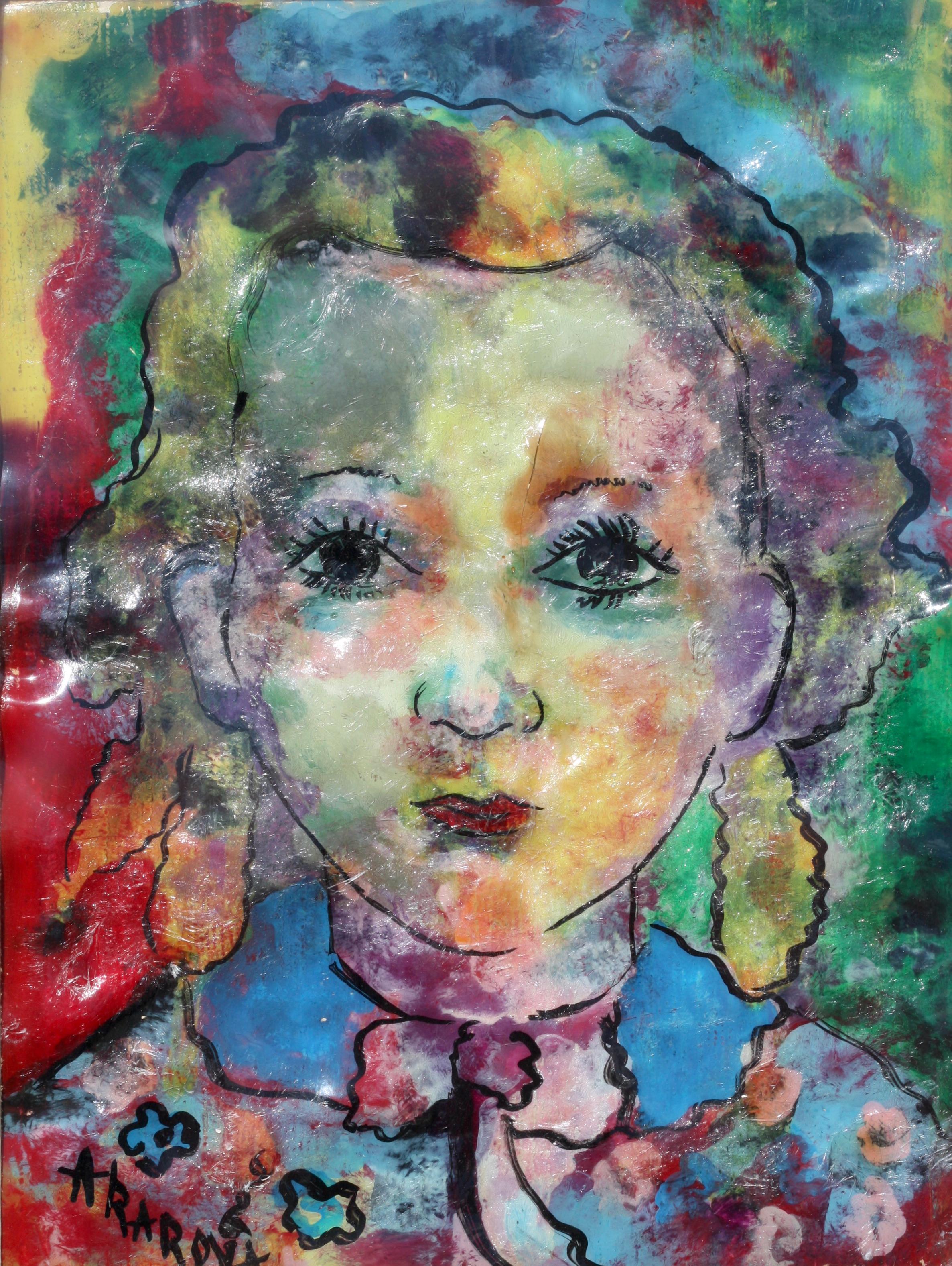 20ième siècle Marguerite Acarin Akarova Aquarelle sur papier en vente
