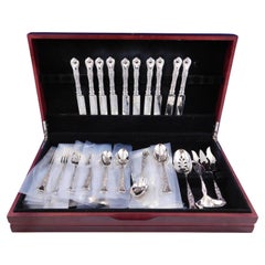 Vintage Marguerite by Gorham Sterling Silver Flatware Set for 10 Service 53 pcs Floral