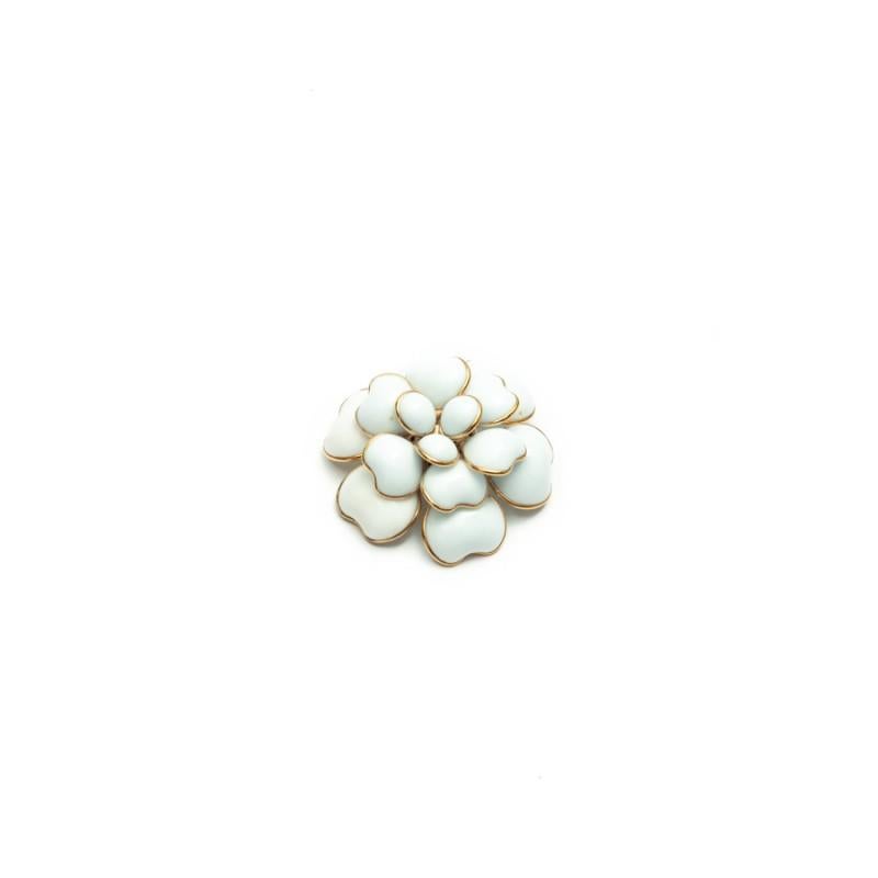 Women's MARGUERITE DE VALOIS Camelia White Brooch