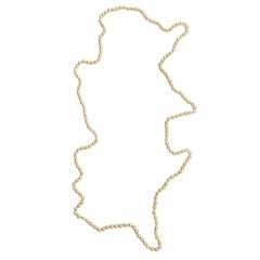 MARGUERITE DE VALOIS Lange Perlenkette aus Moltenglasperlen